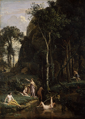Corot : Diane et Actéon, 1836 - Collection Robert Lehmann, Metropolitan Museum of Art